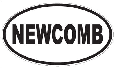 NEWCOMB - Oval Magnet