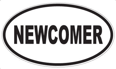 NEWCOMER - Oval Magnet