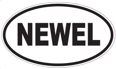 NEWEL - Oval Sticker
