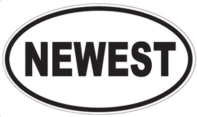 NEWEST - Oval Sticker