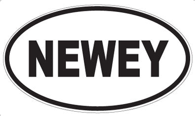 NEWEY - Oval Sticker