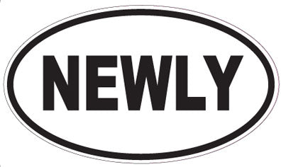NEWLY - Oval Sticker