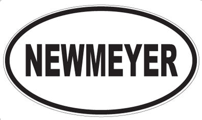 NEWMEYER - Oval Sticker