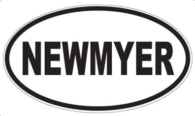 NEWMYER - Oval Sticker
