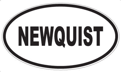 NEWQUIST - Oval Sticker