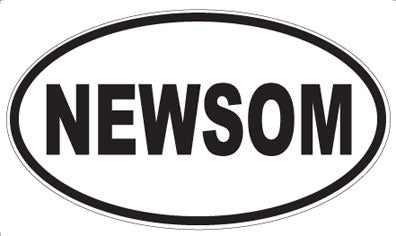 NEWSOM - Oval Magnet