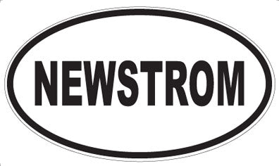 NEWSTROM - Oval Sticker