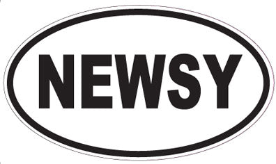 NEWSY - Oval Magnet