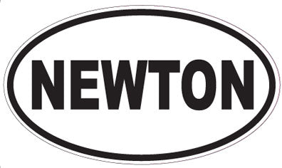 NEWTON - Oval Sticker
