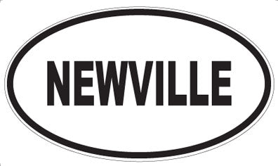 NEWVILLE - Oval Magnet