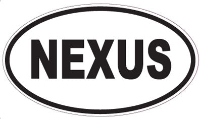 NEXUS - Oval Sticker