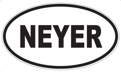NEYER - Oval Sticker