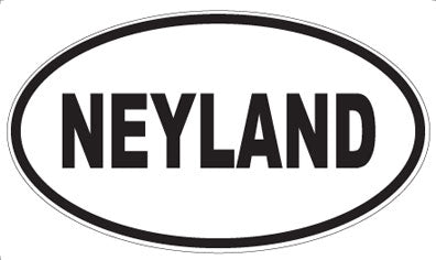 NEYLAND - Oval Magnet