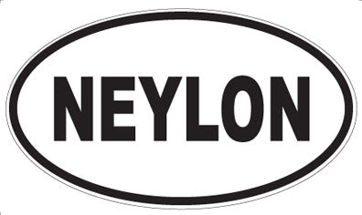 NEYLON - Oval Sticker