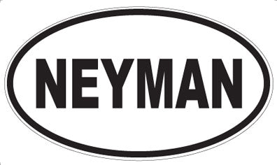 NEYMAN - Oval Sticker