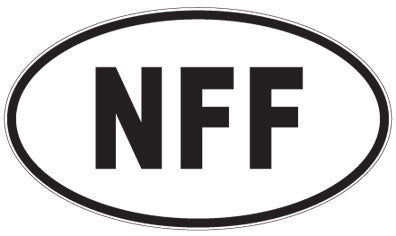 NFF - 3 Letter Initials Oval Sticker