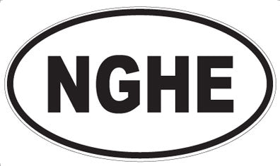 NGHE - Oval Magnet