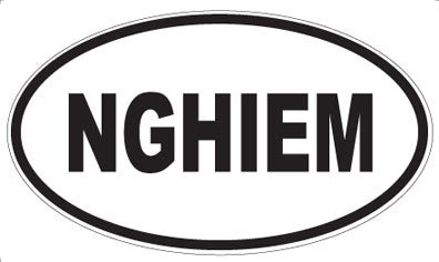 NGHIEM - Oval Magnet