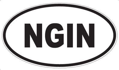 NGIN - Oval Sticker
