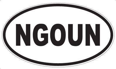 NGOUN - Oval Sticker