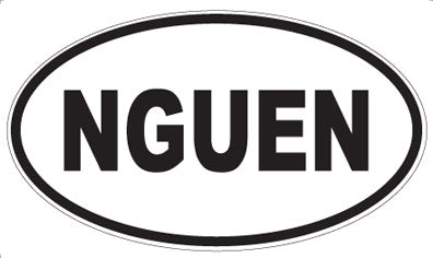 NGUEN - Oval Magnet