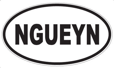 NGUEYN - Oval Magnet