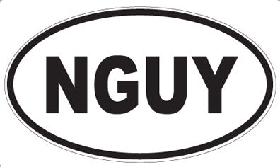NGUY - Oval Sticker