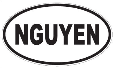 NGUYEN - Oval Magnet