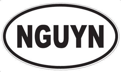 NGUYN - Oval Magnet