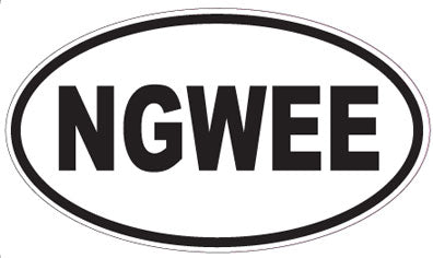 NGWEE - Oval Sticker