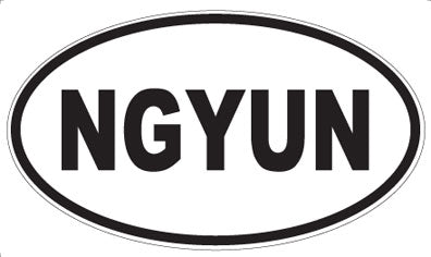 NGYUN - Oval Magnet