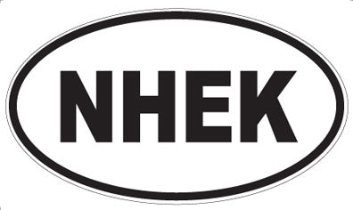NHEK - Oval Sticker