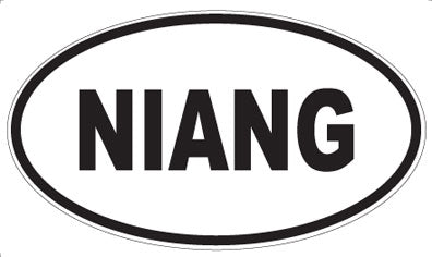 NIANG - Oval Sticker