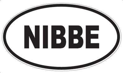NIBBE - Oval Sticker