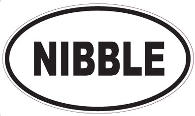 NIBBLE - Oval Sticker