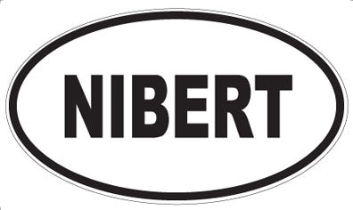 NIBERT - Oval Sticker