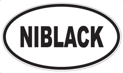 NIBLACK - Oval Magnet