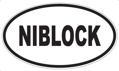 NIBLOCK - Oval Magnet