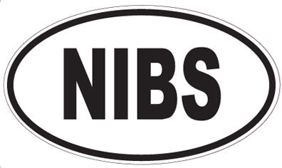 NIBS - Oval Sticker
