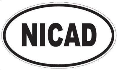 NICAD - Oval Sticker