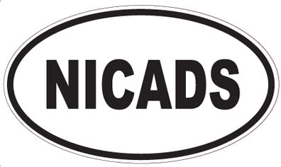 NICADS - Oval Sticker