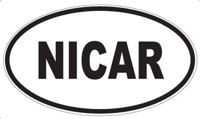 NICAR - Oval Sticker