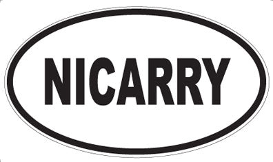 NICARRY - Oval Sticker