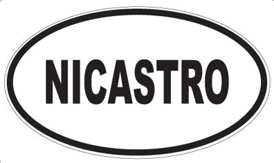 NICASTRO - Oval Magnet