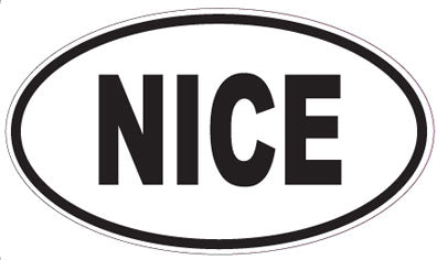 NICE - Oval Sticker