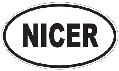NICER - Oval Magnet