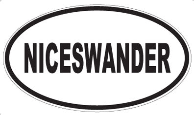 NICESWANDER - Oval Magnet