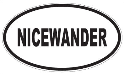 NICEWANDER - Oval Magnet