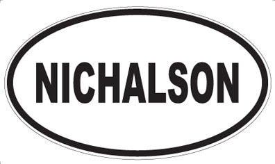 NICHALSON - Oval Magnet