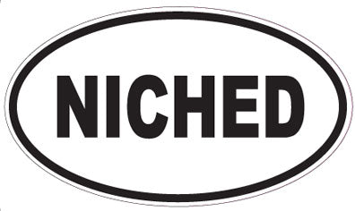 NICHED - Oval Sticker